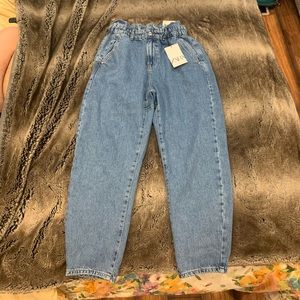 Zara paper bag jeans